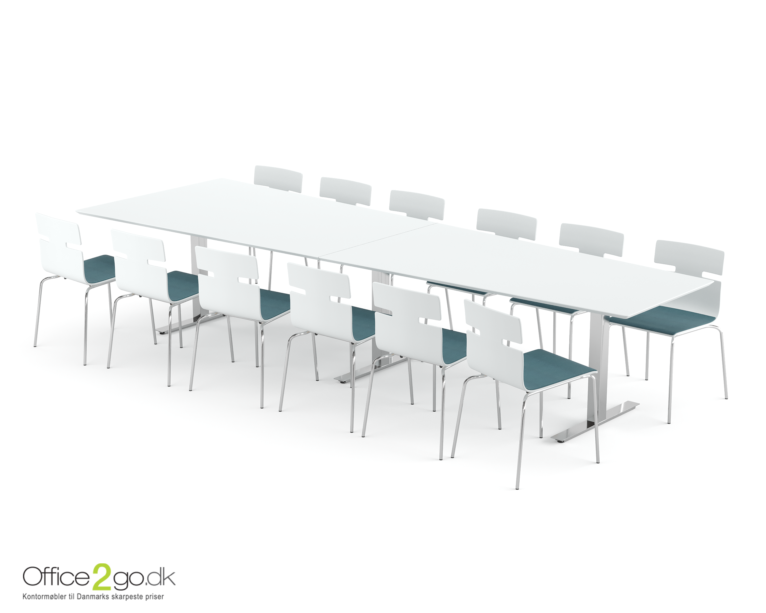 Square Media mødebord - 12 personer - 360 cm.