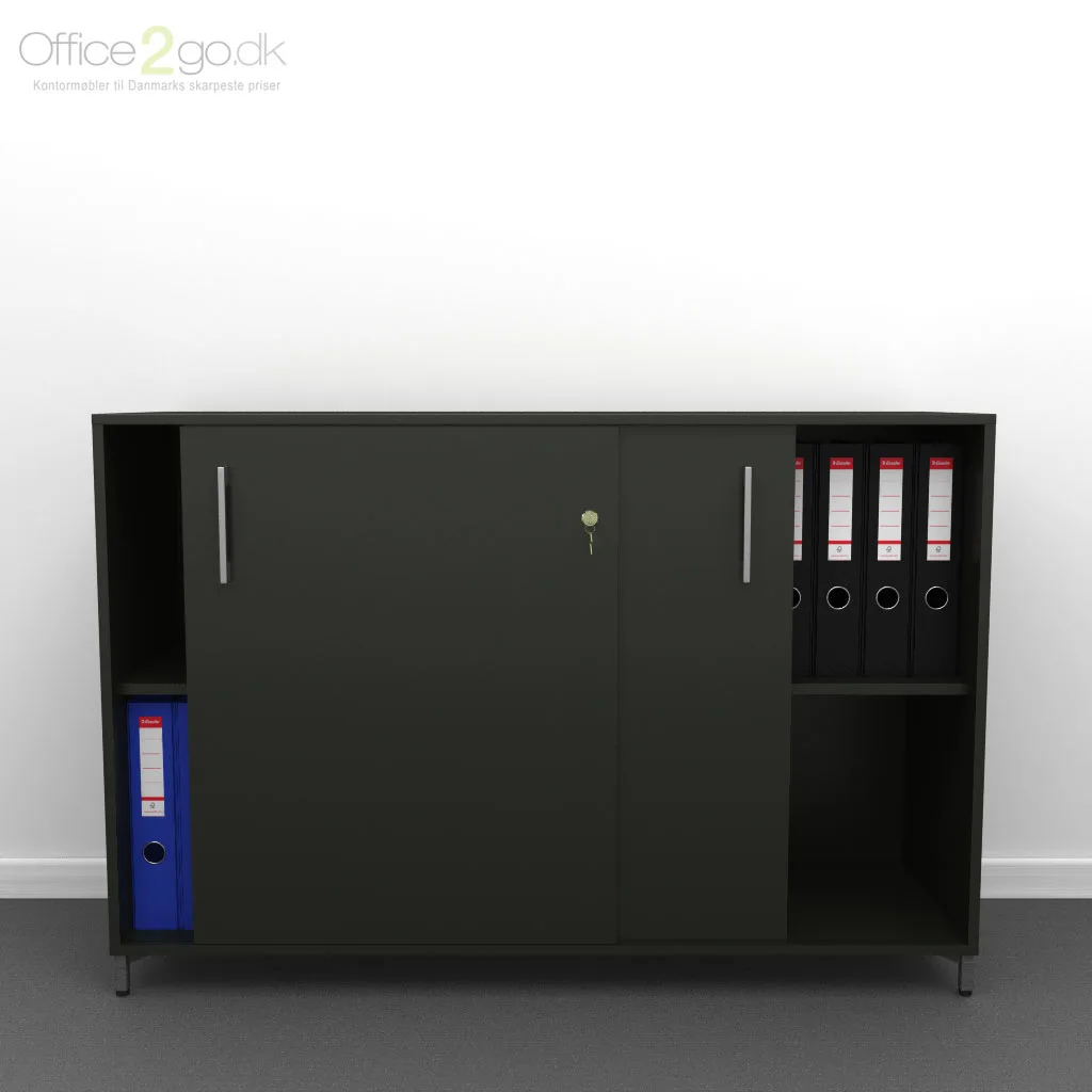 Choice 2x2 rum skydedørsskab - 120 cm bred - Billede 4