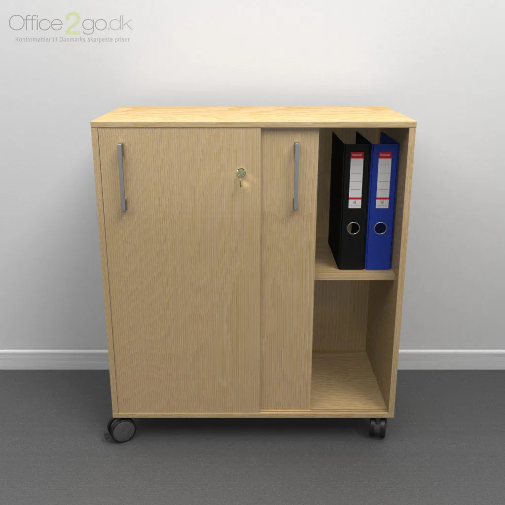 Choice 2x2 rum skydedørsskab - 80 cm bred - Billede 6