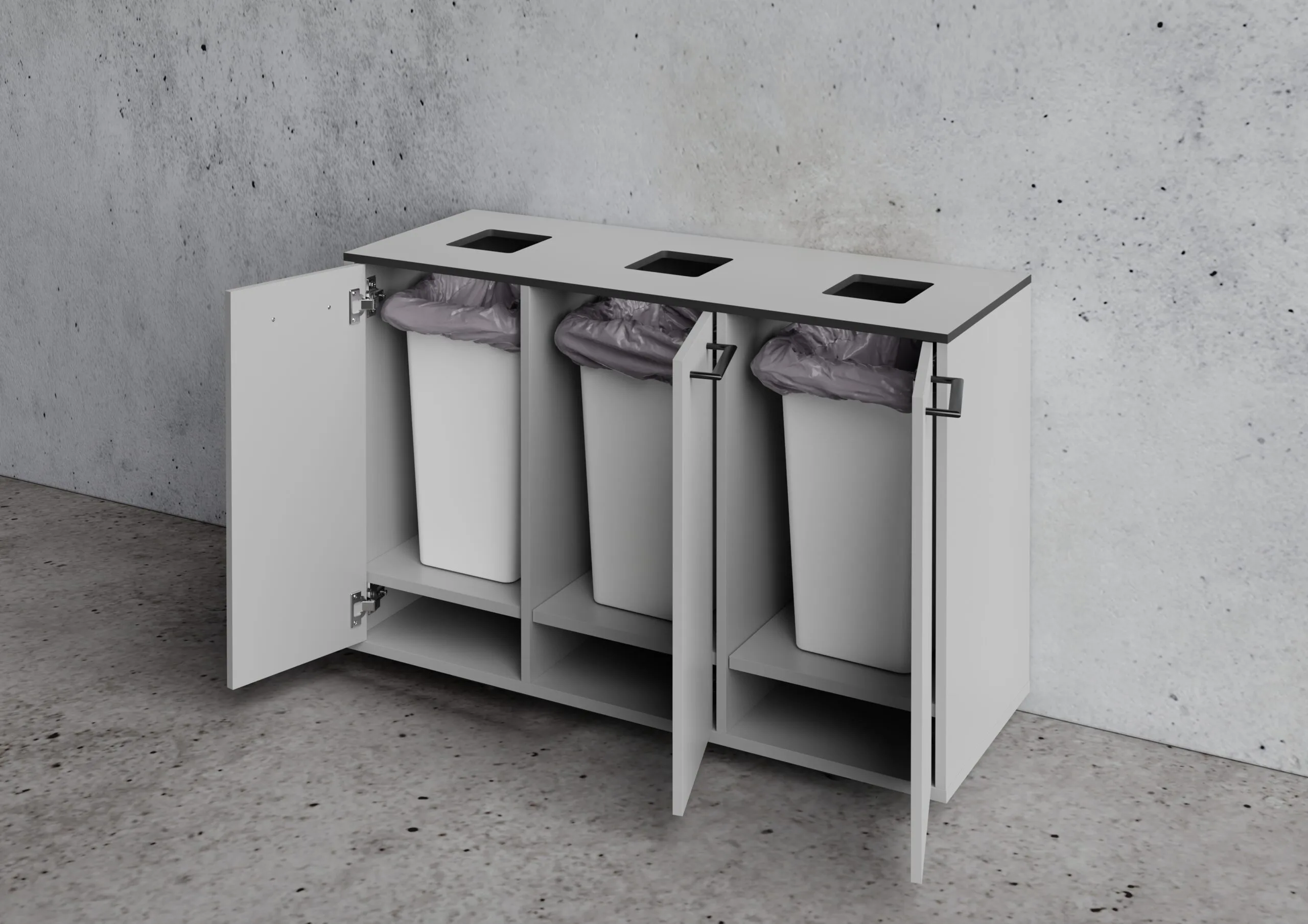 Jive Affaldssorteringsskab C - 3 rum - Billede 6