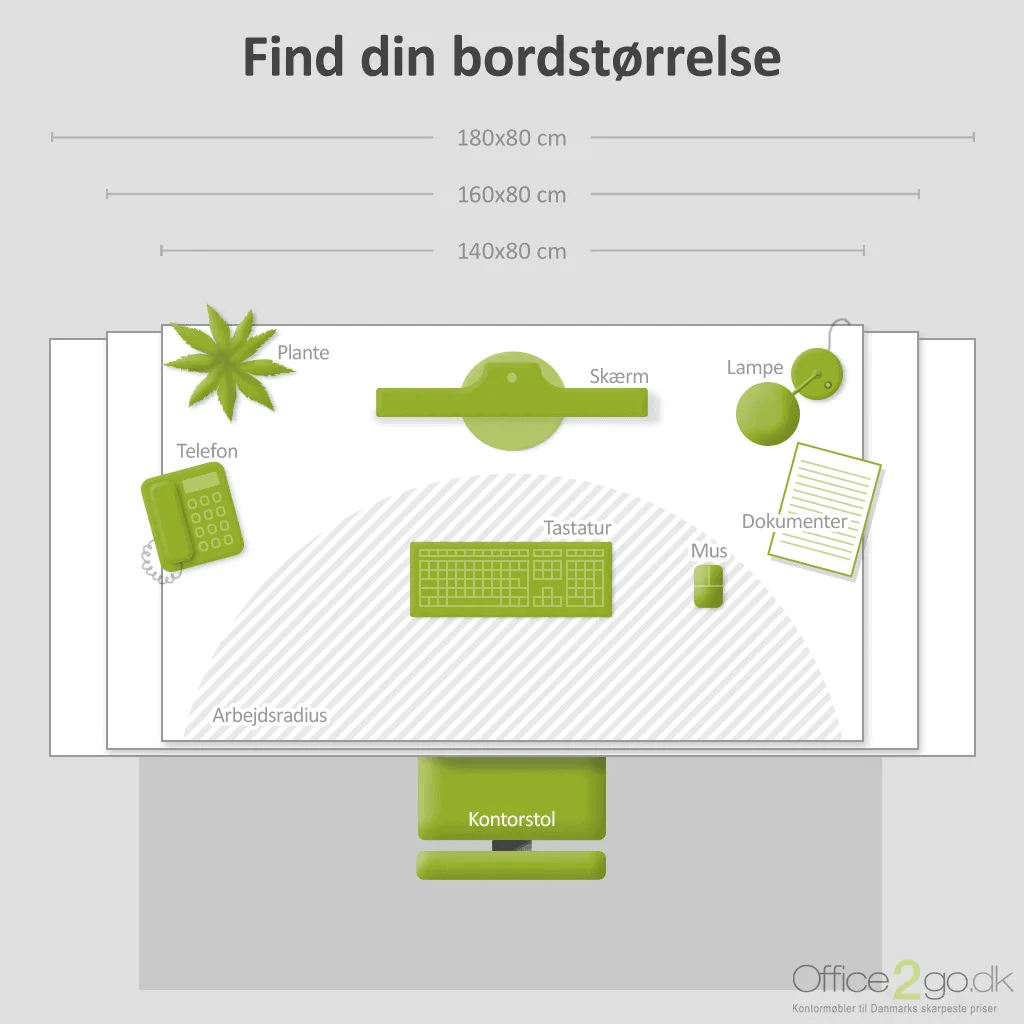 Smart hævesænkebord med Sort stel - Billede 2