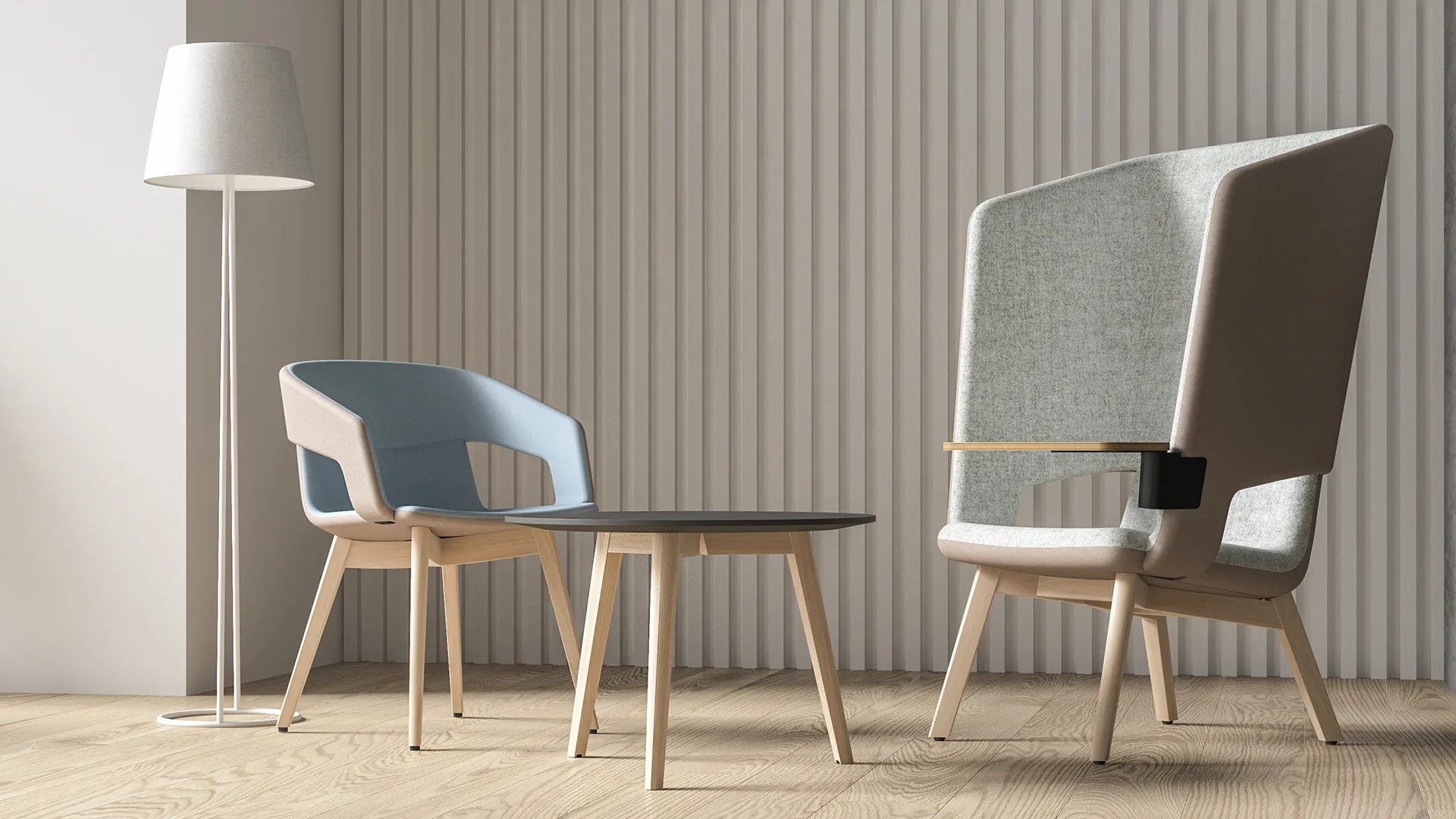 Twist & Sit Soft - Drejeligt krydsfinerbord - Billede 2